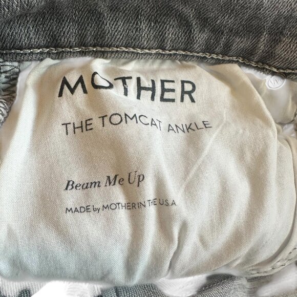 Mother Denim The Tomcat Ankle Beam Me Up Grey Jeans Stretch Size 26 Women's - Picture 14 of 14